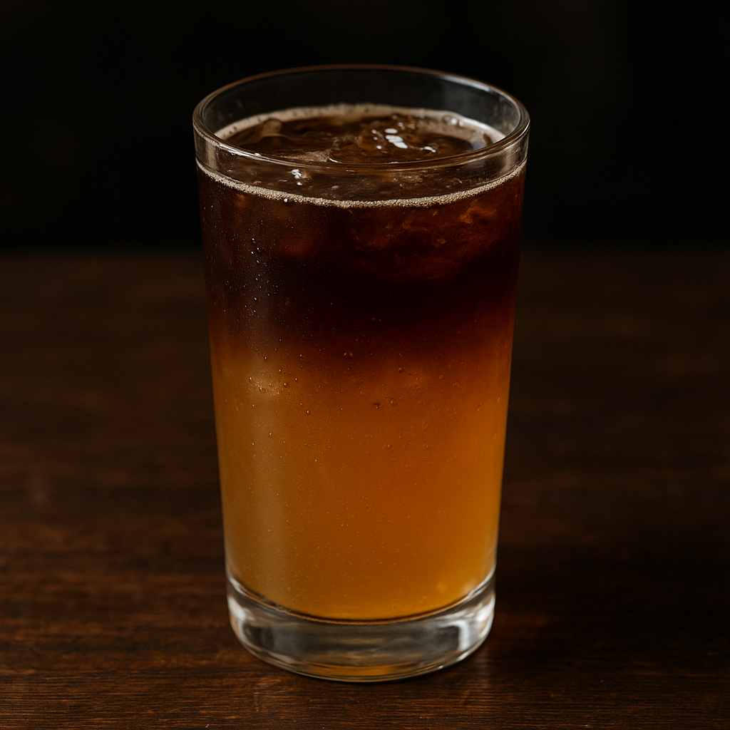 Dark 'n' stormy cocktail