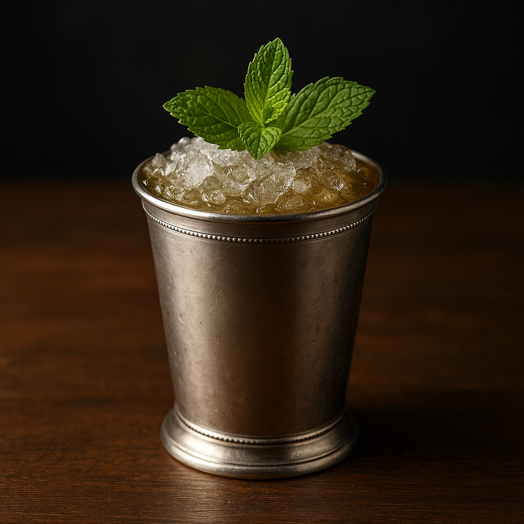 Mint julep cocktail