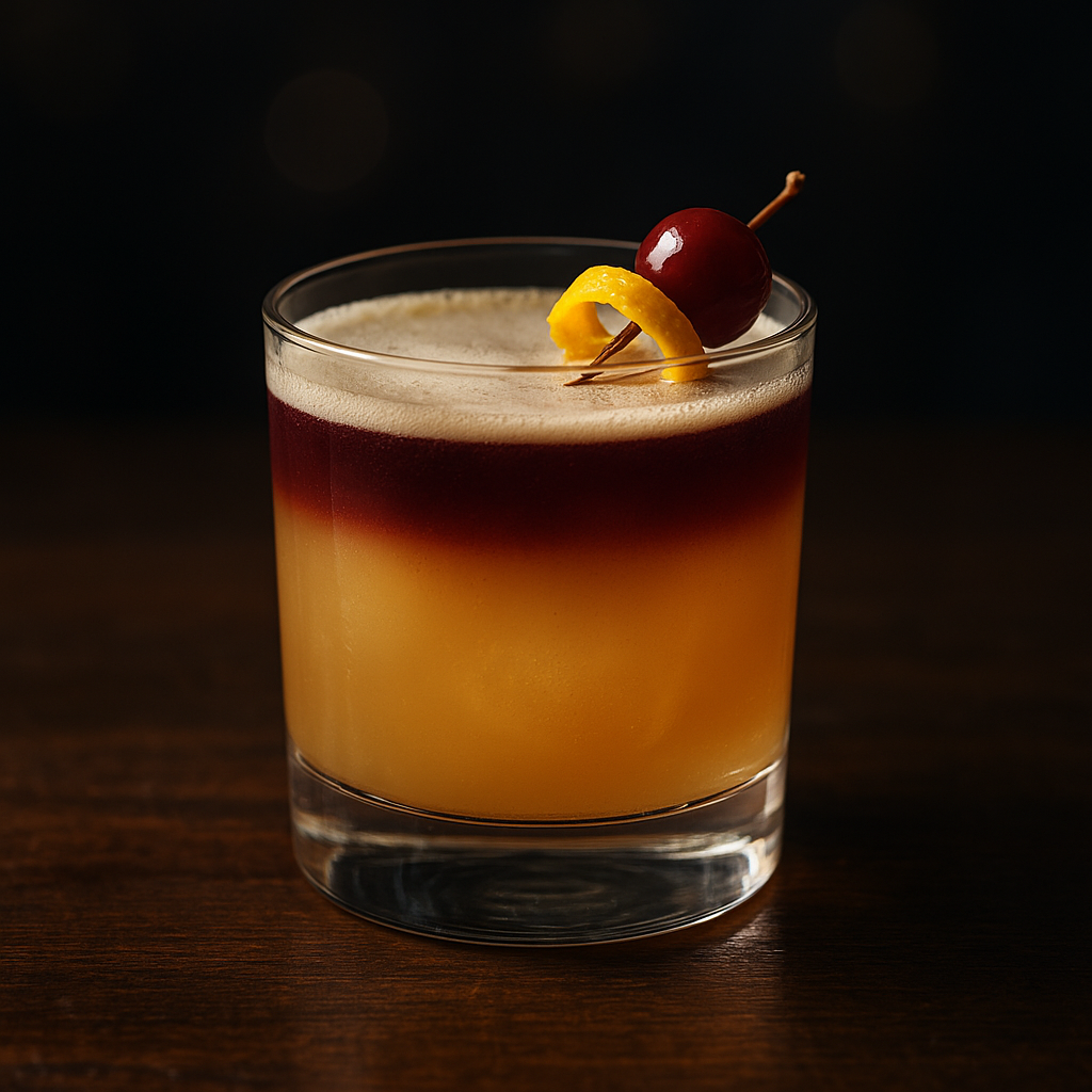 New York sour cocktail