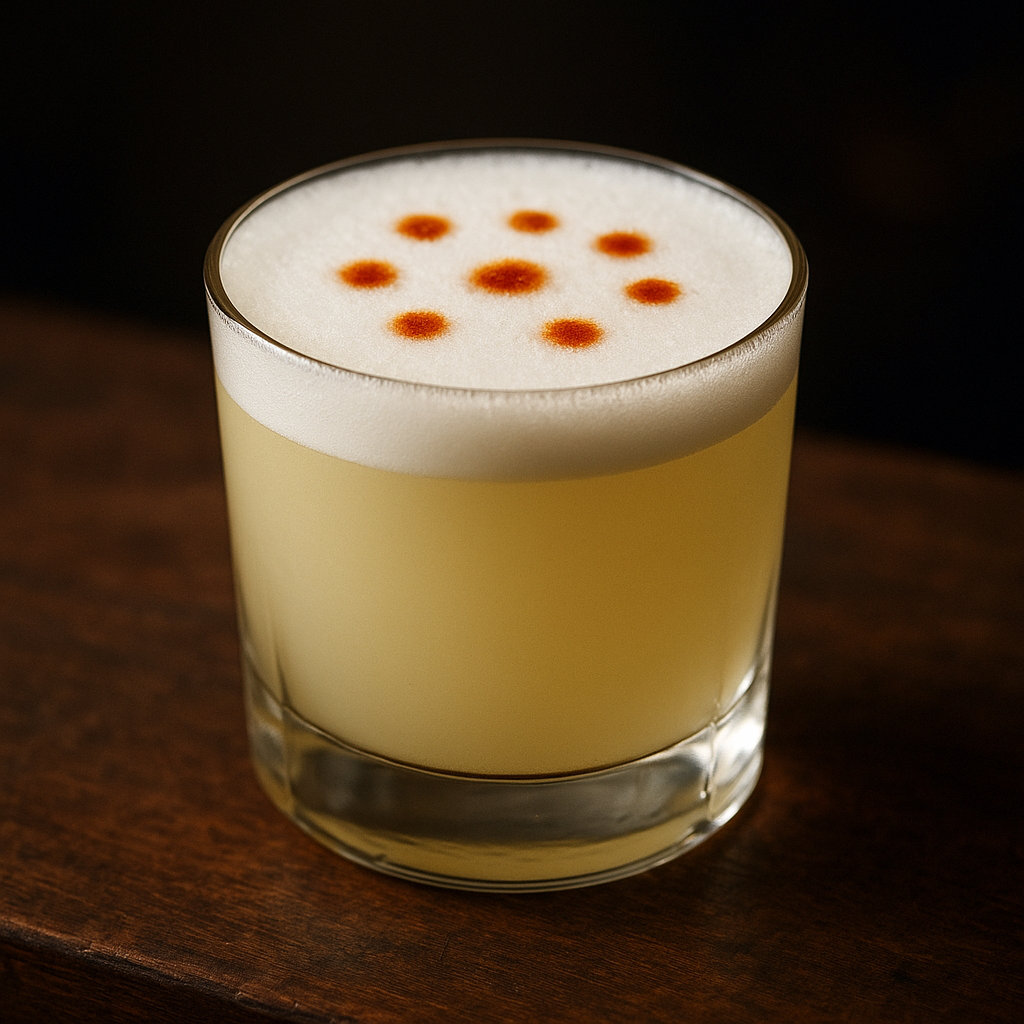 Pisco sour cocktail