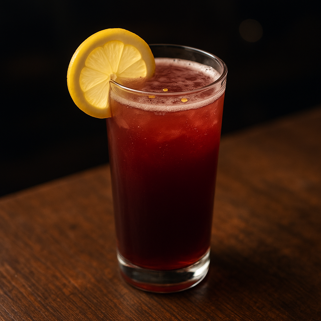 Russian spring punch cocktail