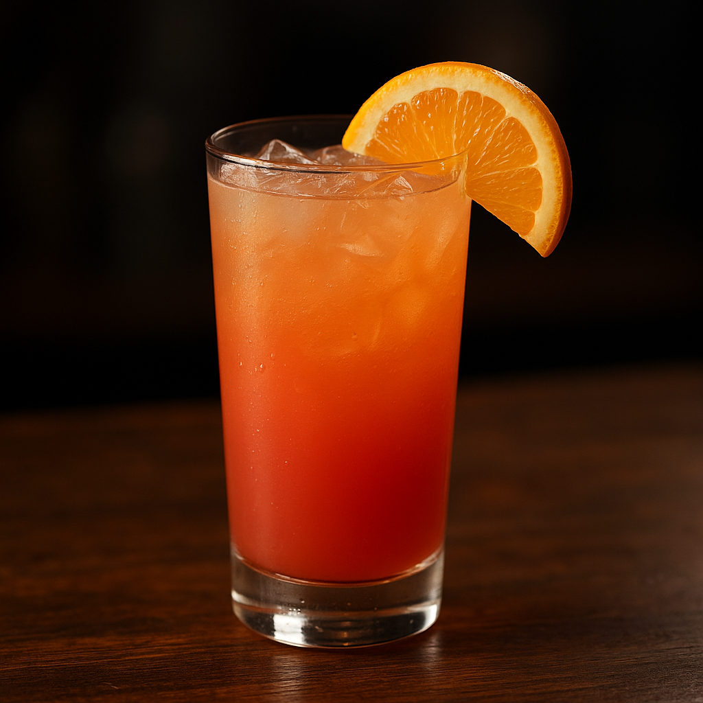 Sex on the beach cocktail